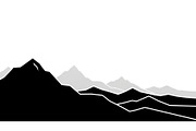50 Mountain Landscape Silhouette Bun, an Illustration by Designer_Momina (Thumbnail 39 of 51)