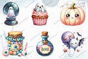 Cute Halloween Clipart, a Graphic by designcity5 (Thumbnail 3 of 5)