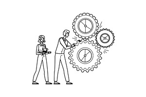 partnership stakeholder relations, a Person Illustration by pikepicture