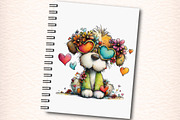 Whimsical Summer Dog Clipart, an Illustration by Digital Artistic99 (Thumbnail 5 of 10)