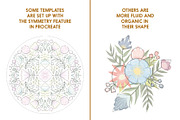 Folksy Florals Christmas Templates, an Illustration by On the Mark Designs (Thumbnail 5 of 7)