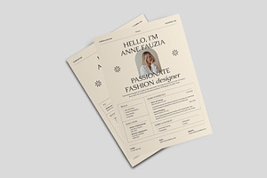 CV Resume Template - Vintage Style