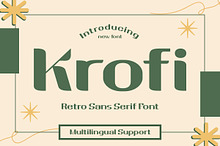 Krofi - Retro Display Font