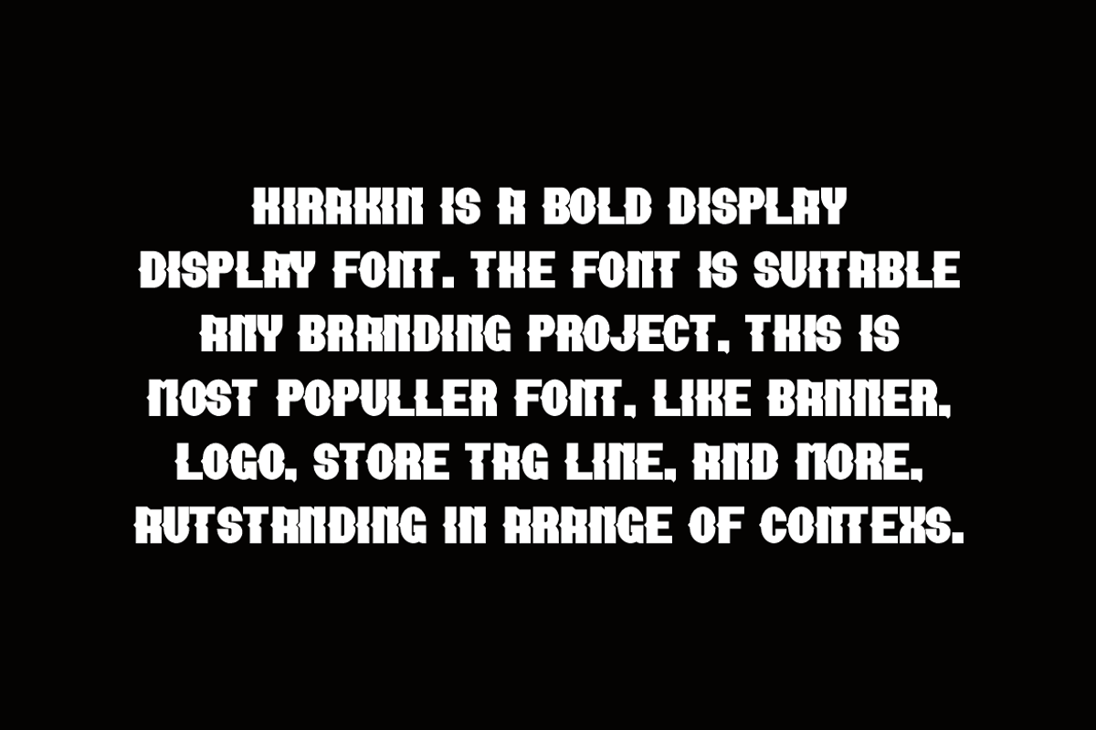 Hirakin - Gym Font, a Sans Serif Font by Iqsiart Studio (Photo 4 of 6)