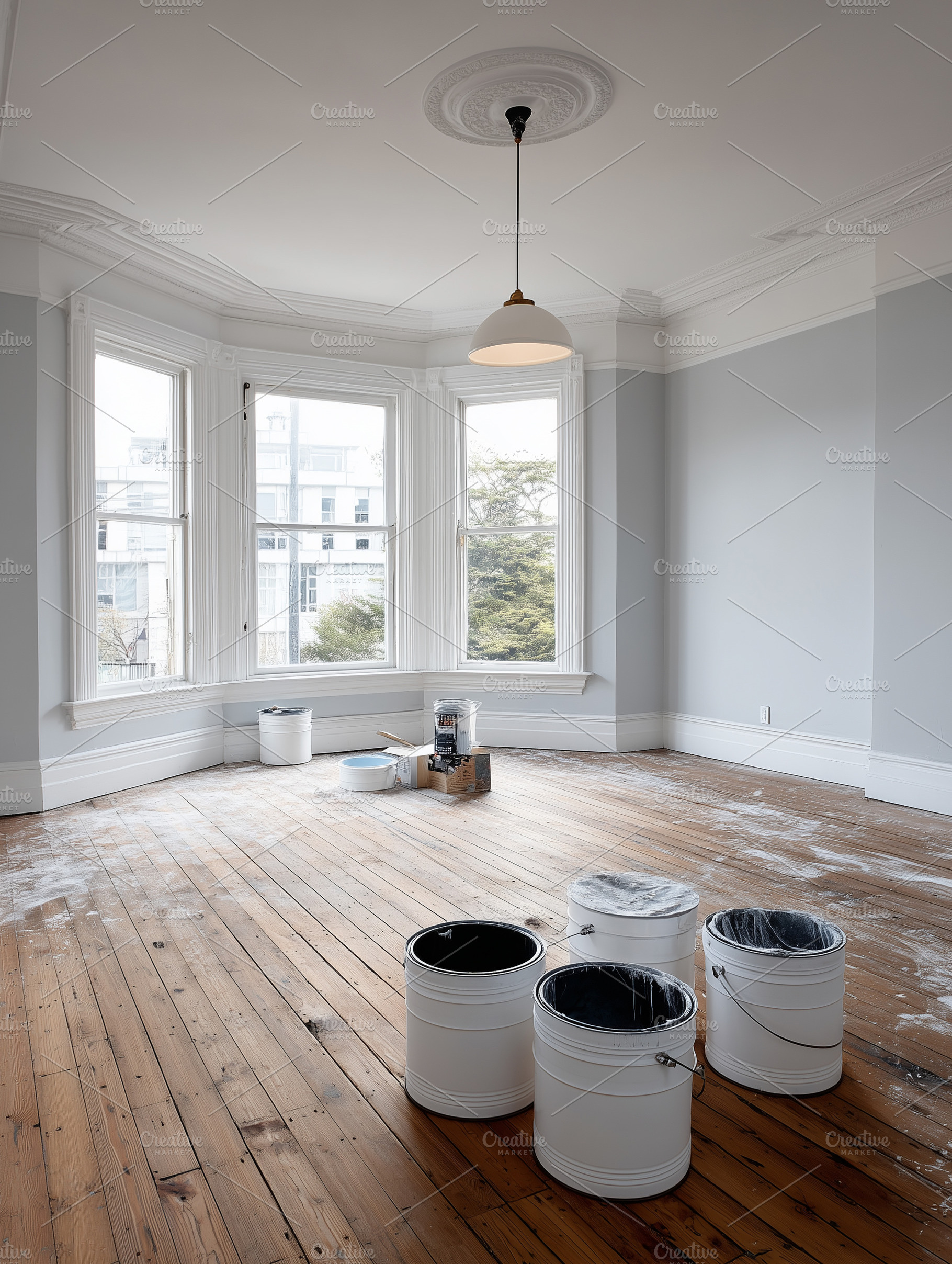 Bright empty room under renovation, an Architecture Photo by MistyDay