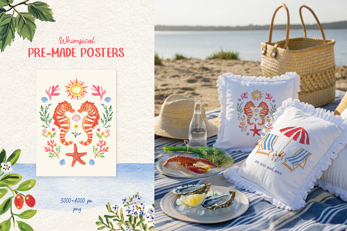 Whimsical Summer collection, a Seasonal Illustration by Polli Deeva (Photo 6 of 13)