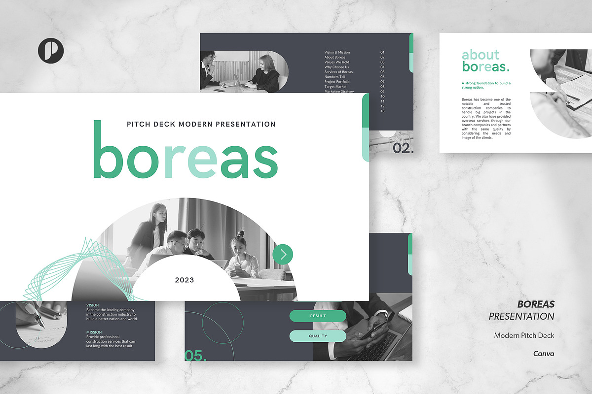 Boreas - Pitch Deck Presentation, a Presentation Template by peterdraw (Photo 1 of 8)