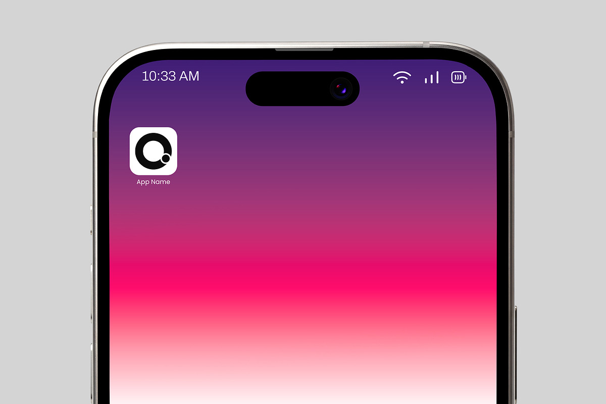 iPhone App Icon Mockup Template, an iPhone Mockup by graphypix (Photo 1 of 4)