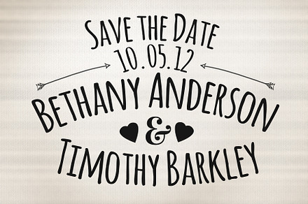 Stamp Style Save The Date