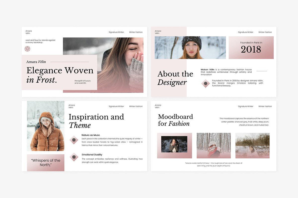 Winter Fashion Powerpoint Template preview 3