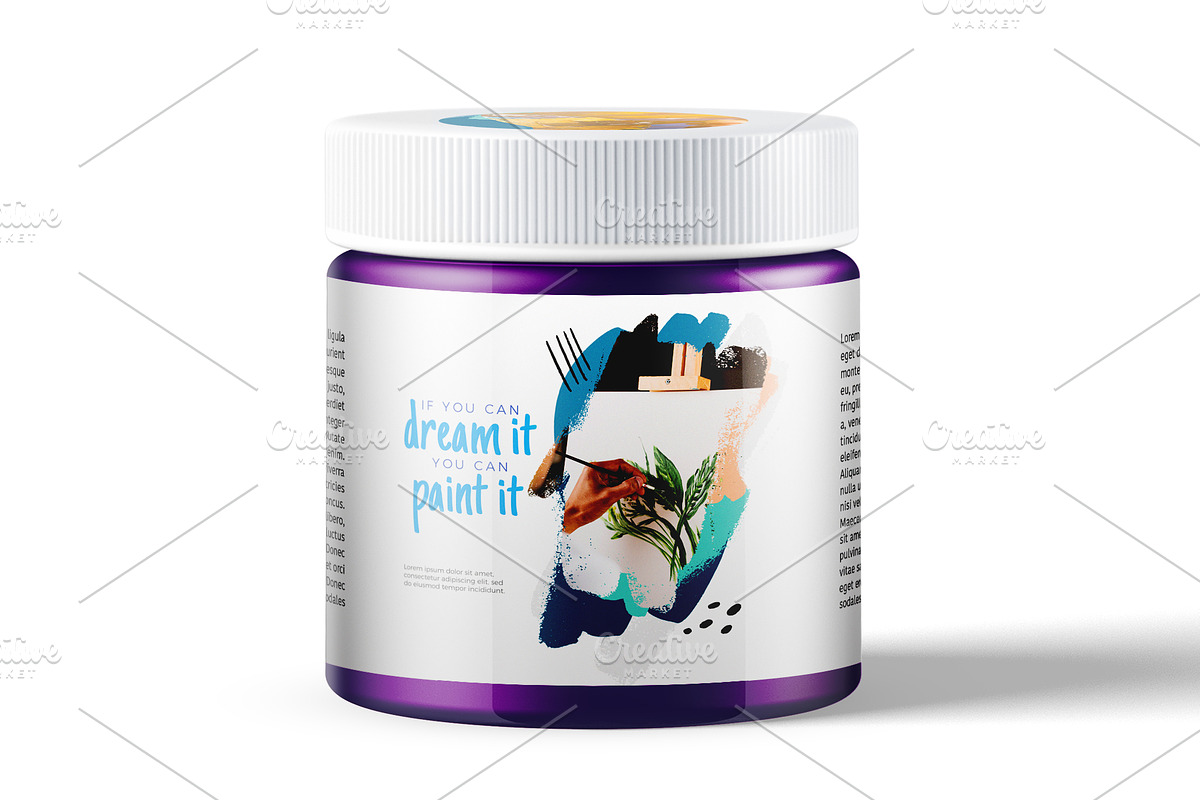 PAINT MOCKUP (TRANSPARENT BOTTLE), a Product Mockup by Moonlight Creative (Photo 4 of 8)