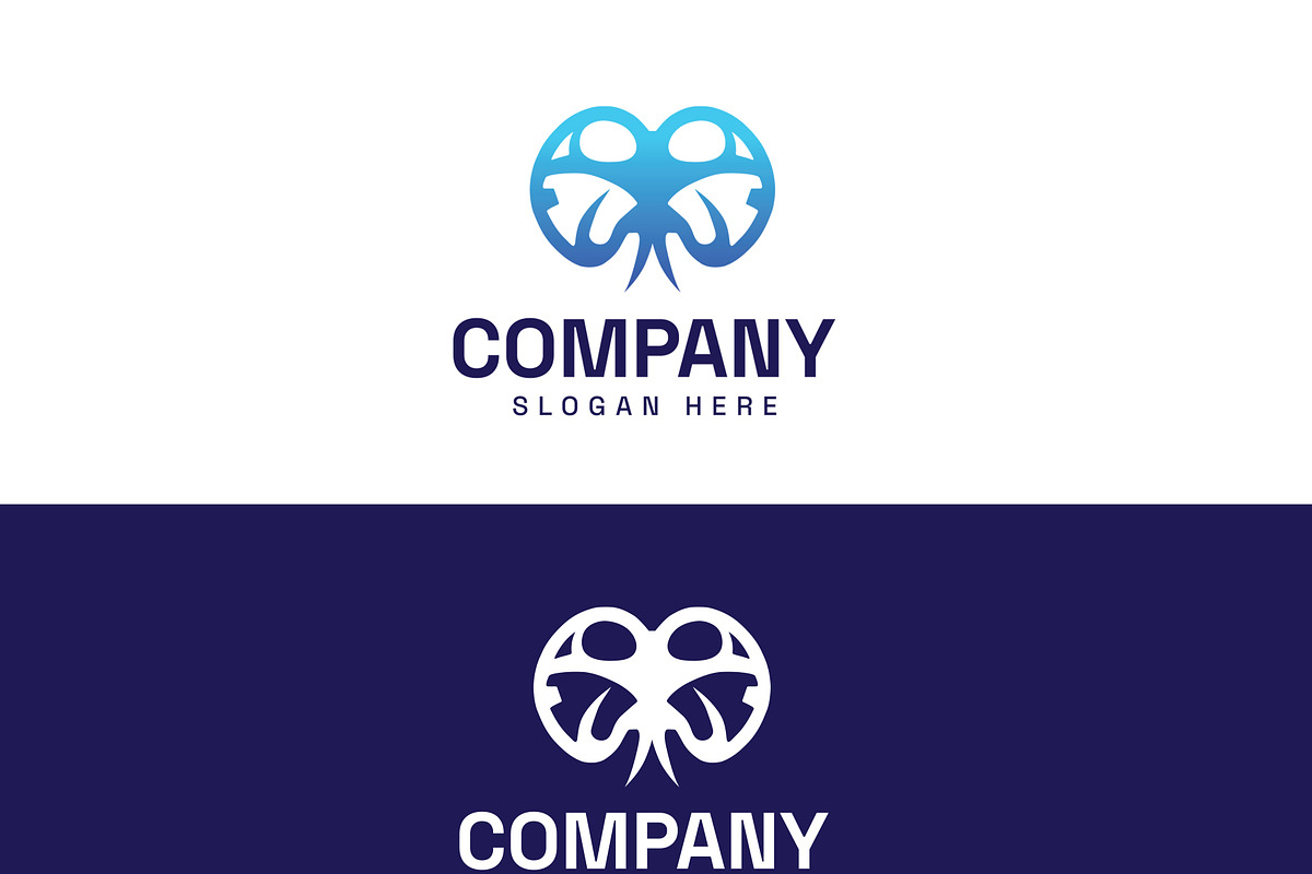 Abstract Drone Logo Template, a Branding & Logo Template by HueNestify (Photo 2 of 3)