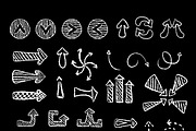 Vector chalk elements collection, an Object Graphic by kateja (Thumbnail 6 of 9)