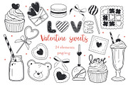Hand-Drawn Valentine Sweets Doodle, an Object Graphic by ArtGiftsStudio (Thumbnail 1 of 4)