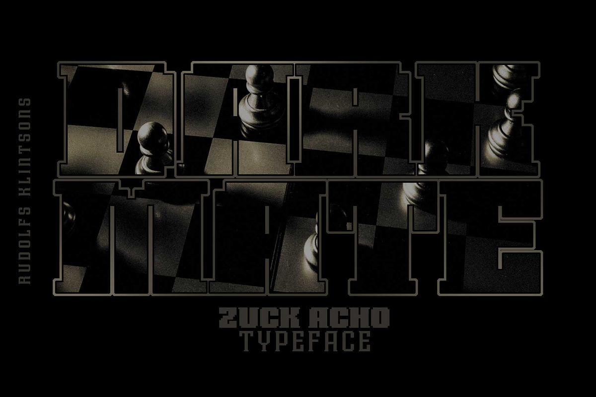Zuck Acho, a Sans Serif Font by senzana (Photo 7 of 8)