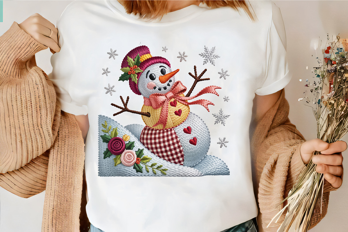 Faux Embroidery Whimsical Winter Sno, an Illustration by CrexoraLab (Photo 4 of 4)