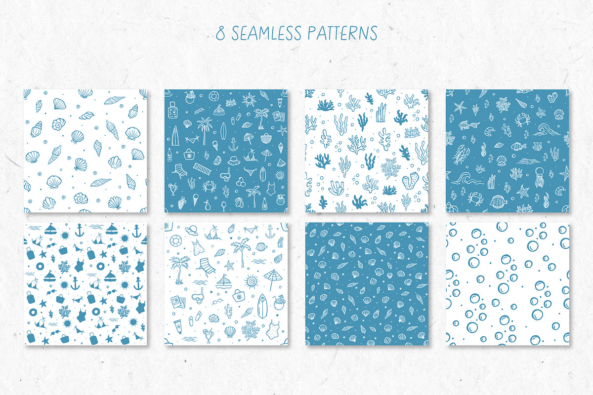 Coastal Vibes Minimal Summer Doodles, an Object Graphic by roskque (Photo 6 of 8)