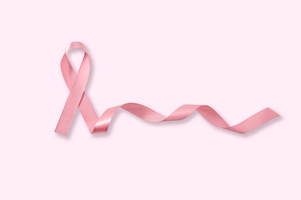 Pink ribbon symbol Breast Cancer Awa, a Background Photo by 1981 Rustic studio kan