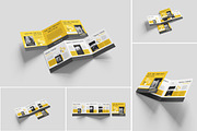 Square Trifold Brochure Mockup PSD, an Advertising Mockup by Indah (Thumbnail 1 of 6)