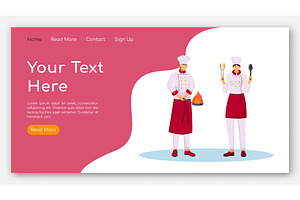 Restaurant Vector Landing Page