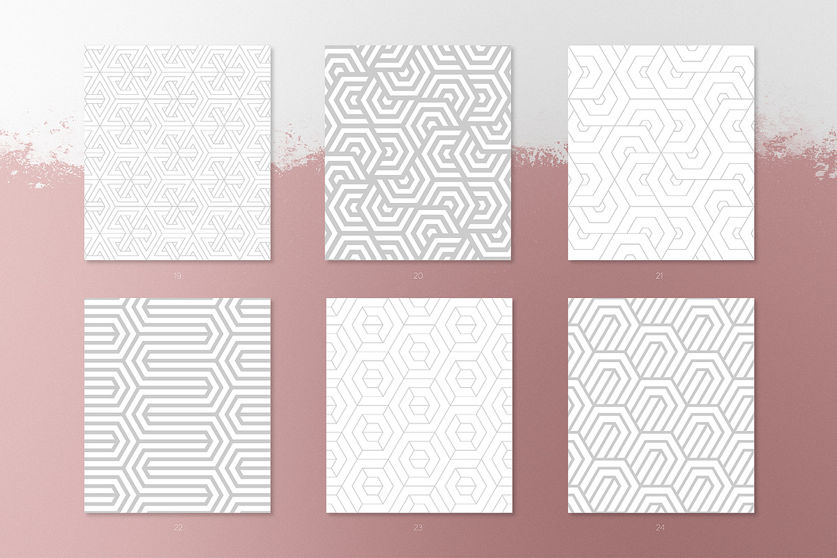 Basic Geometric Seamless Patterns, a Pattern Graphic by Curly_Pat (Photo 6 of 11)