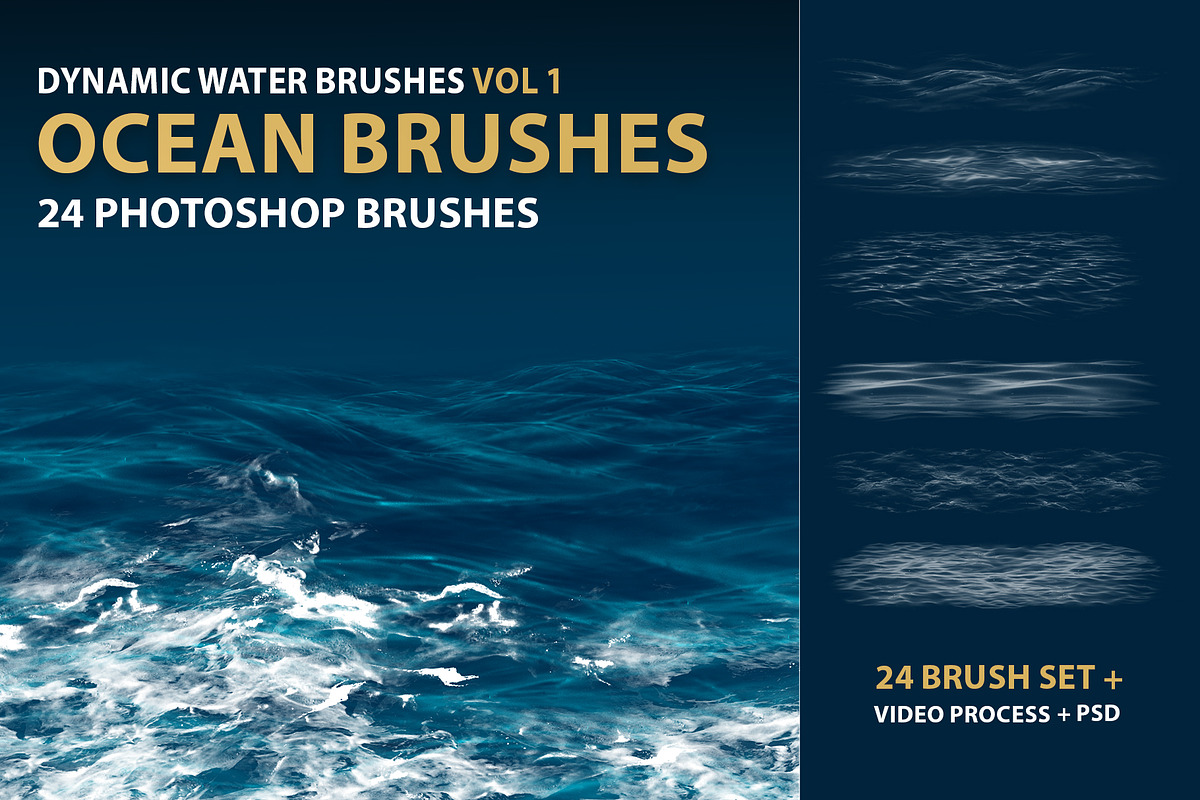 Dynamic Ocean Photoshop Brushes, a Brush Add-On by Mohamed Saber (Photo 1 of 7)