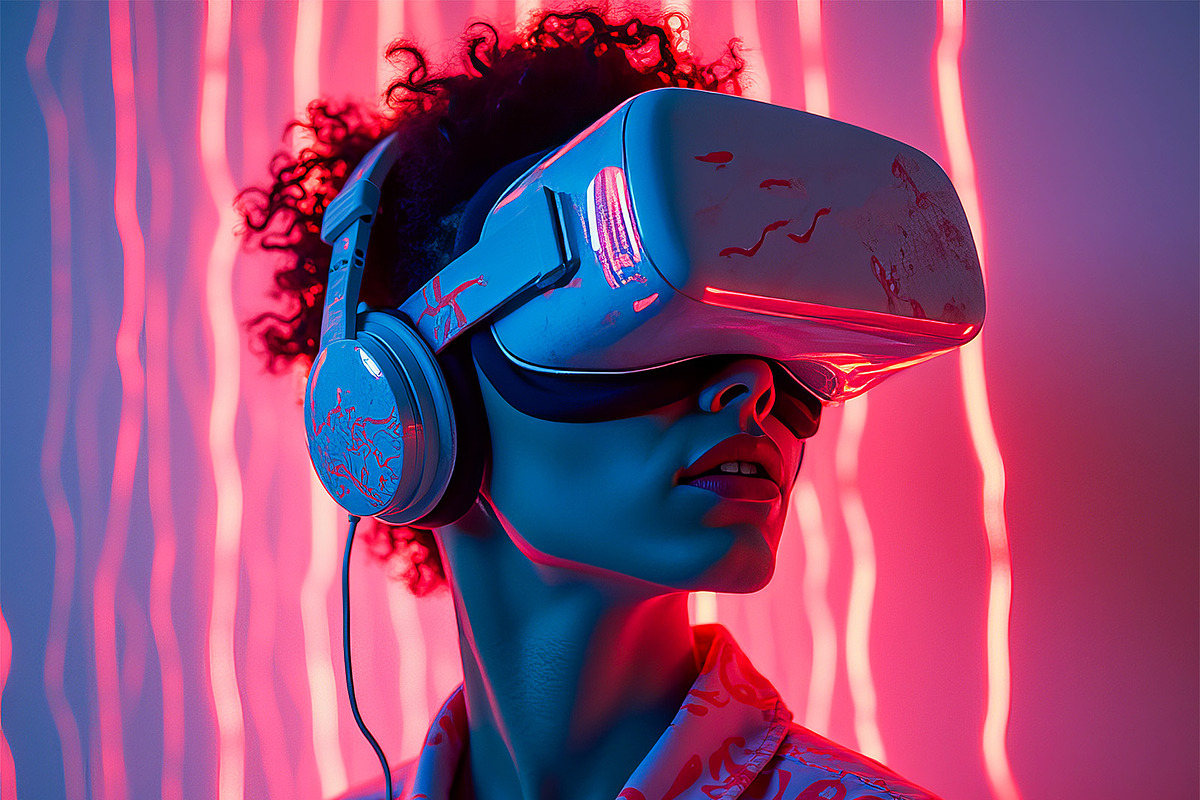 Futuristic VR & Metaverse Photos, a Technology Illustration by StockVerse Creative (Photo 2 of 4)