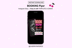 Instagram Booking Flyer Template