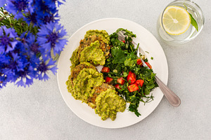 zucchini pancakes a, a Food & Drink Photo by Pundateam