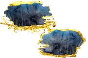 Watercolor Brush Strokes with gold, a Texture Illustration by Watercolor fantasy (Thumbnail 8 of 8)
