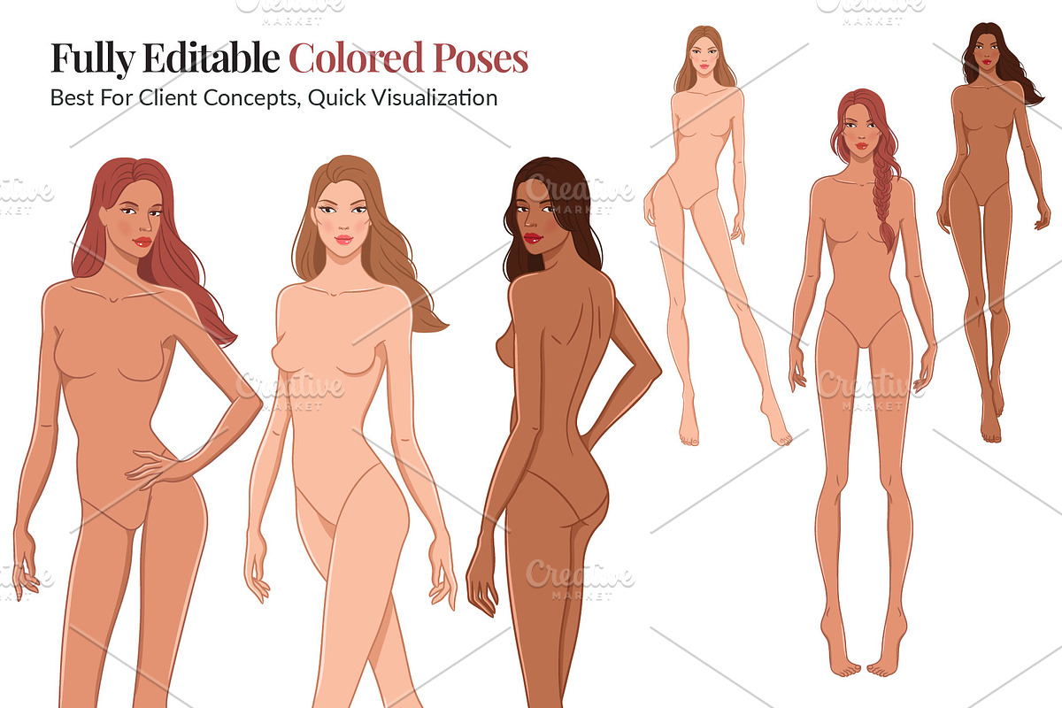 Female Fashion Pose Library, a Person Illustration by Shorena Fashion Draws (Photo 6 of 12)