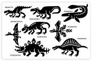 38 Dinosaur Elements x3 Styles, a Graphic by monkik (Thumbnail 14 of 22)