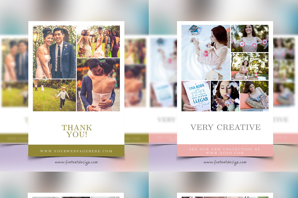Bundle 5x7 Photo Board Flat Cards, a Flyer Template by FUN TENT DESIGN (Photo 4 of 4)