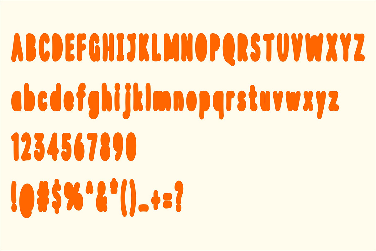 bold display font - rabbitpoop, a Sans Serif Font by nicollr's store (Photo 4 of 4)