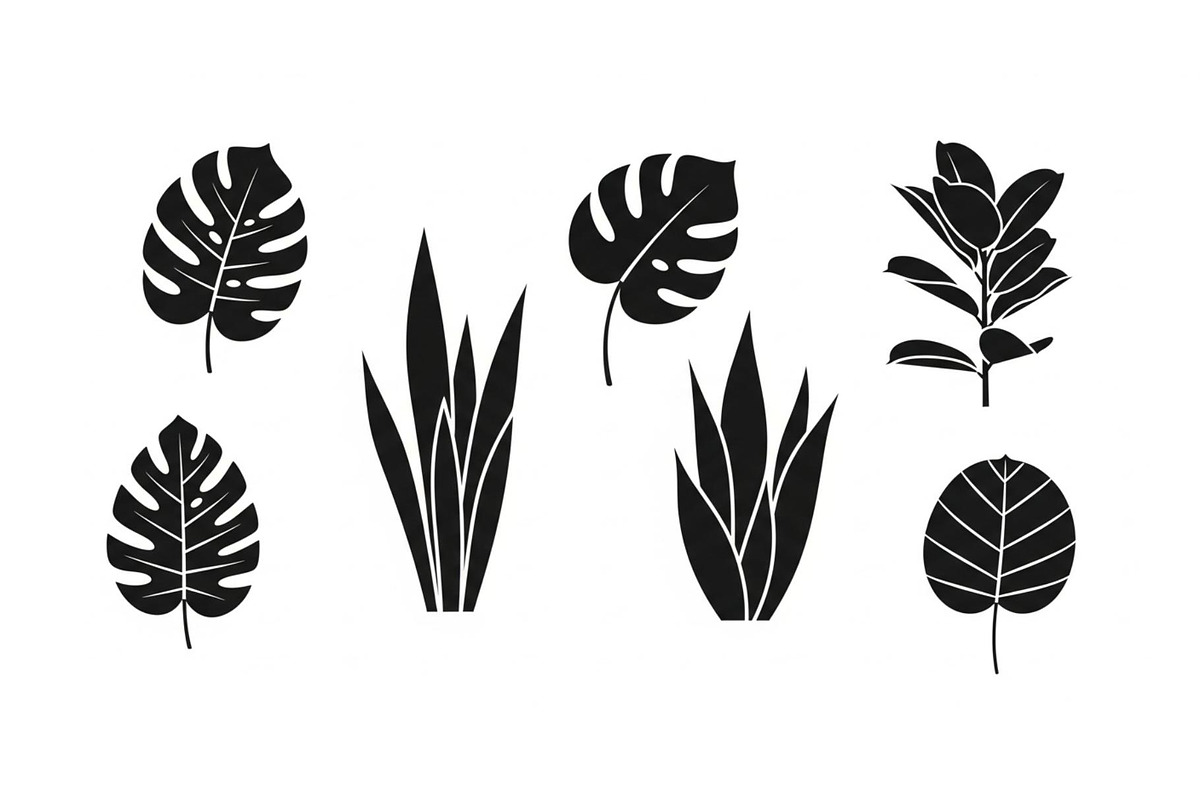 Minimal Botanical Leaf Silhouette Bu, an Illustration by Creativeshirt (Photo 33 of 51)
