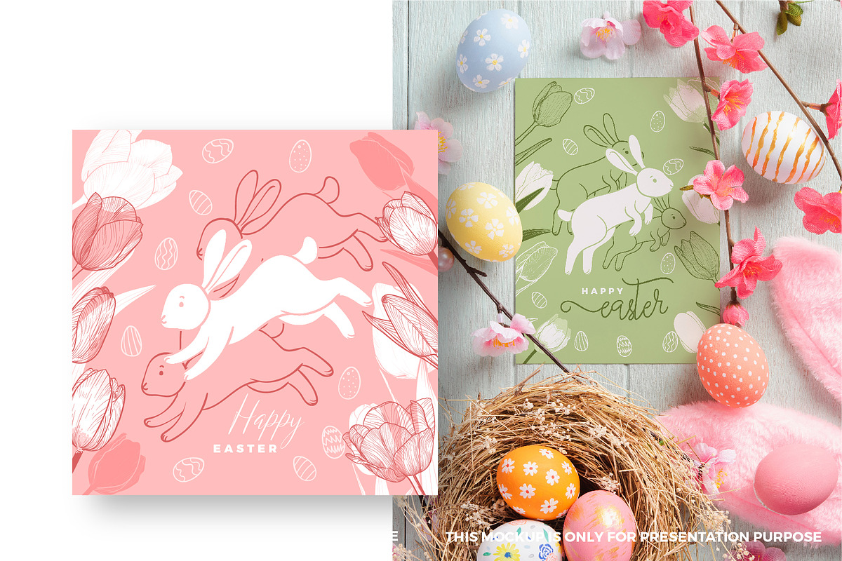 Easter design templates, a Seasonal Illustration by MuzaInspires (Photo 6 of 7)