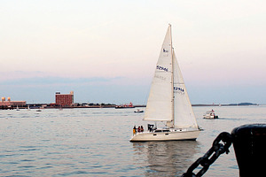 Sailboat off the Coast