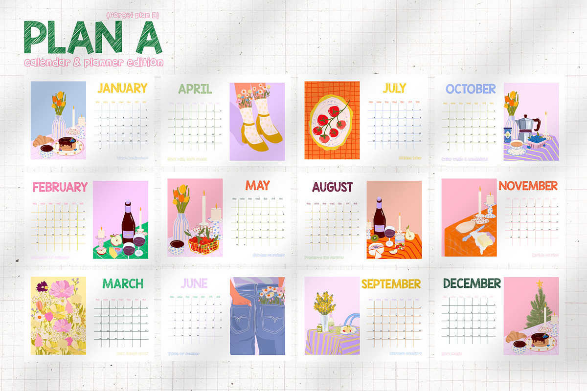 2027 Plan A. Calendar & Planners, a Decorative Illustration by Mio Buono (Photo 7 of 13)