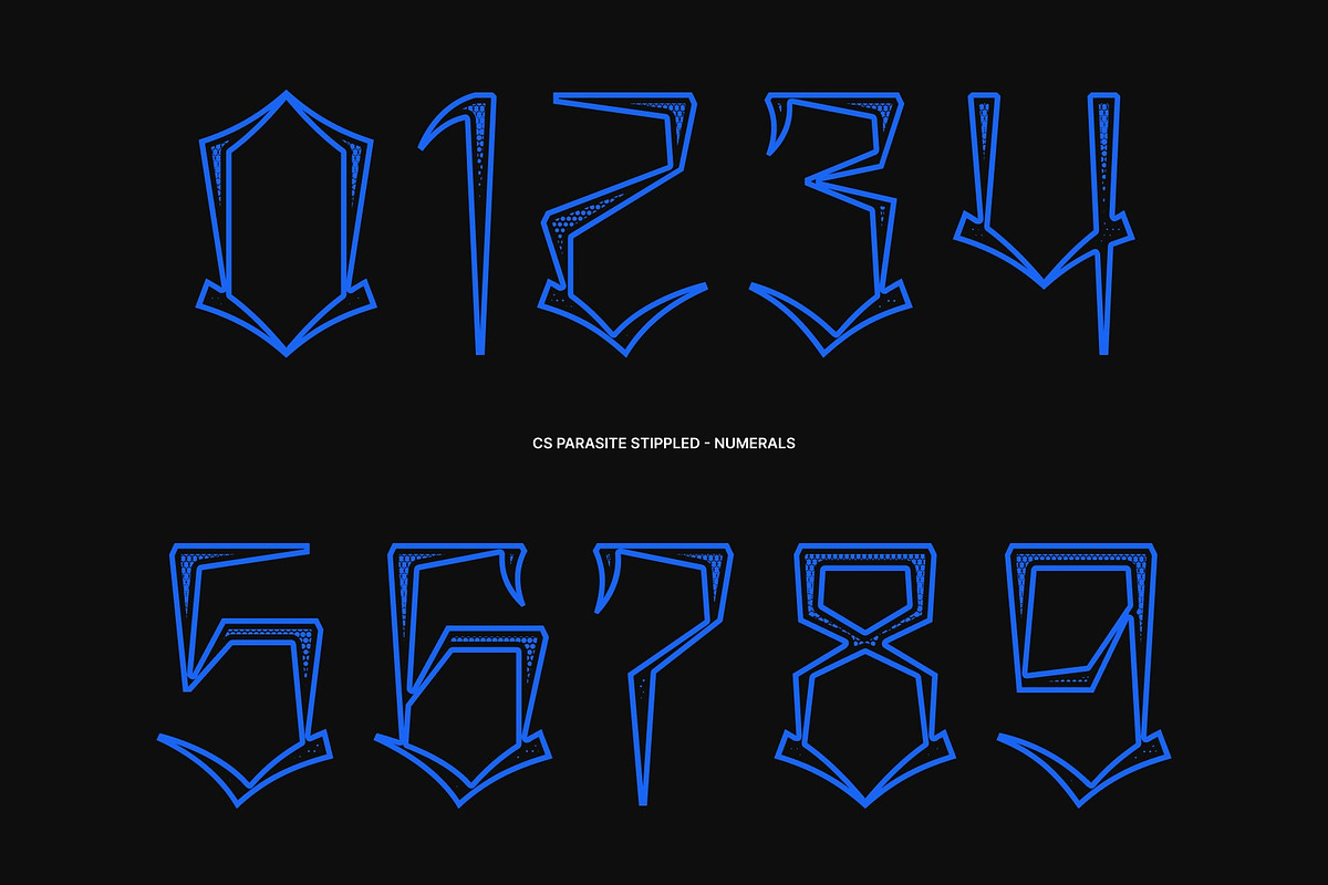 CS Parasite Stippled, a Sans Serif Font by Craft Supply Co. (Photo 4 of 8)
