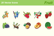 Fruit Vector Icons, an Icon by Jisun Park (Thumbnail 1 of 2)
