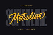 Metroline Script & Sans Pack, a Handwritten Font by kavoon (Thumbnail 1 of 12)