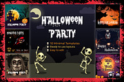 Halloween Party Instagram Banners, a Social Media Template by Nisha Droch (Thumbnail 1 of 3)
