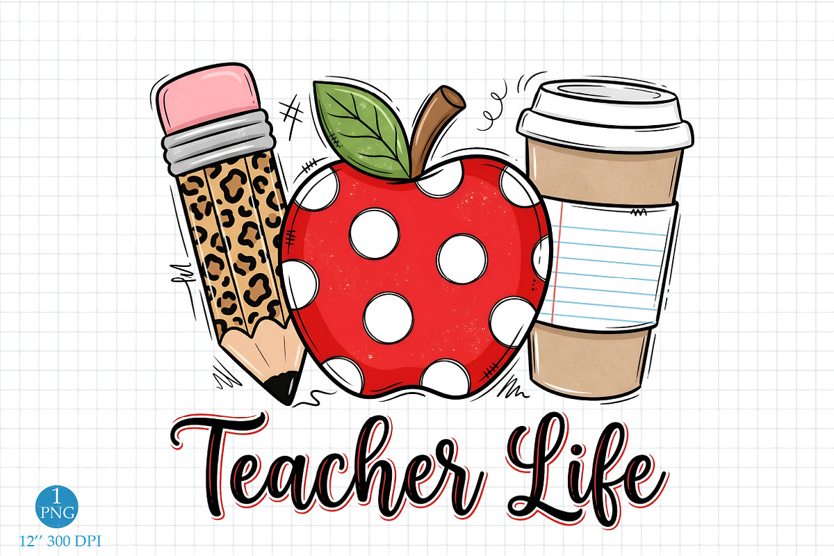 Teacher Life PNG,Back to School PNG, an Education Illustration by Libby Wishes (Photo 1 of 4)