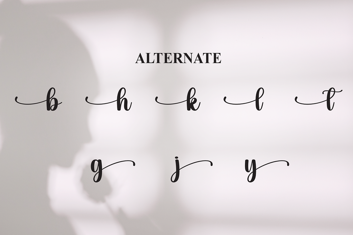 Lady | Script Font, a Handwritten Font by Scratchones (Photo 8 of 9)