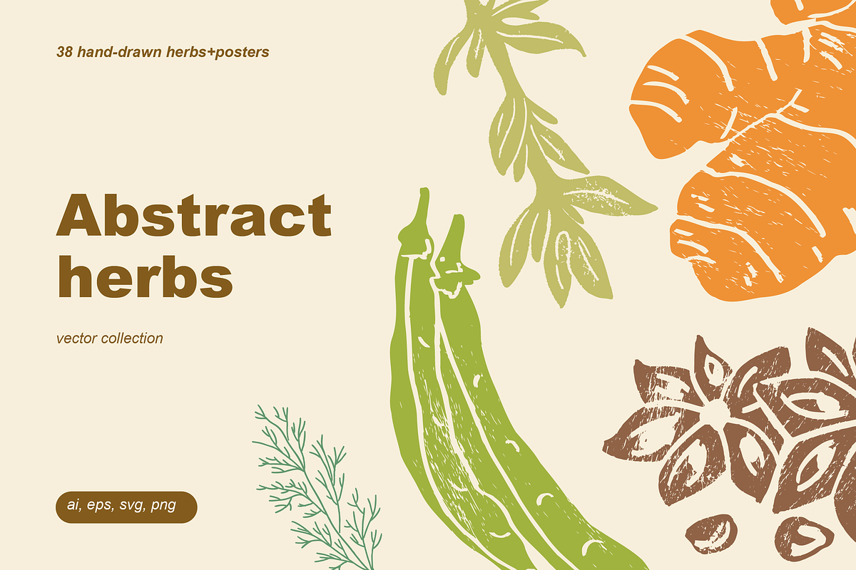 Herbs Illustrations, a Healthcare Illustration by Zhuna (Photo 1 of 10)