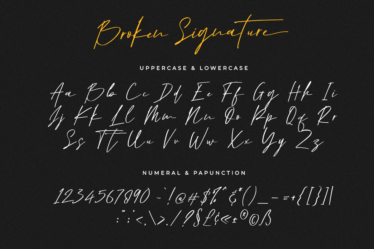 Broken Signature, a Handwritten Font by Beautypes (Photo 6 of 7)