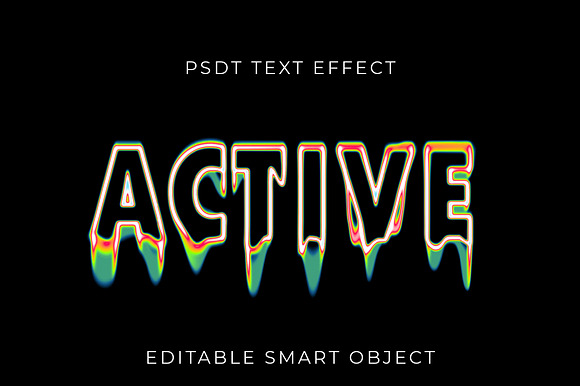 Neon Toxic Liquid Text Effect preview 2