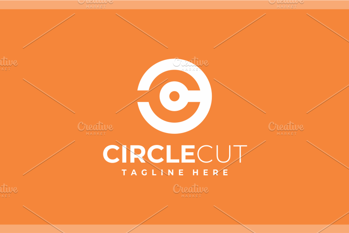 Circle Cut - Geometric Letter C Logo, a Branding & Logo Template by yopie (Photo 2 of 4)