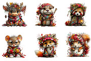 Cute Whimsical Forest Animals PNG, a Seasonal Illustration by CreationArt (Thumbnail 3 of 6)