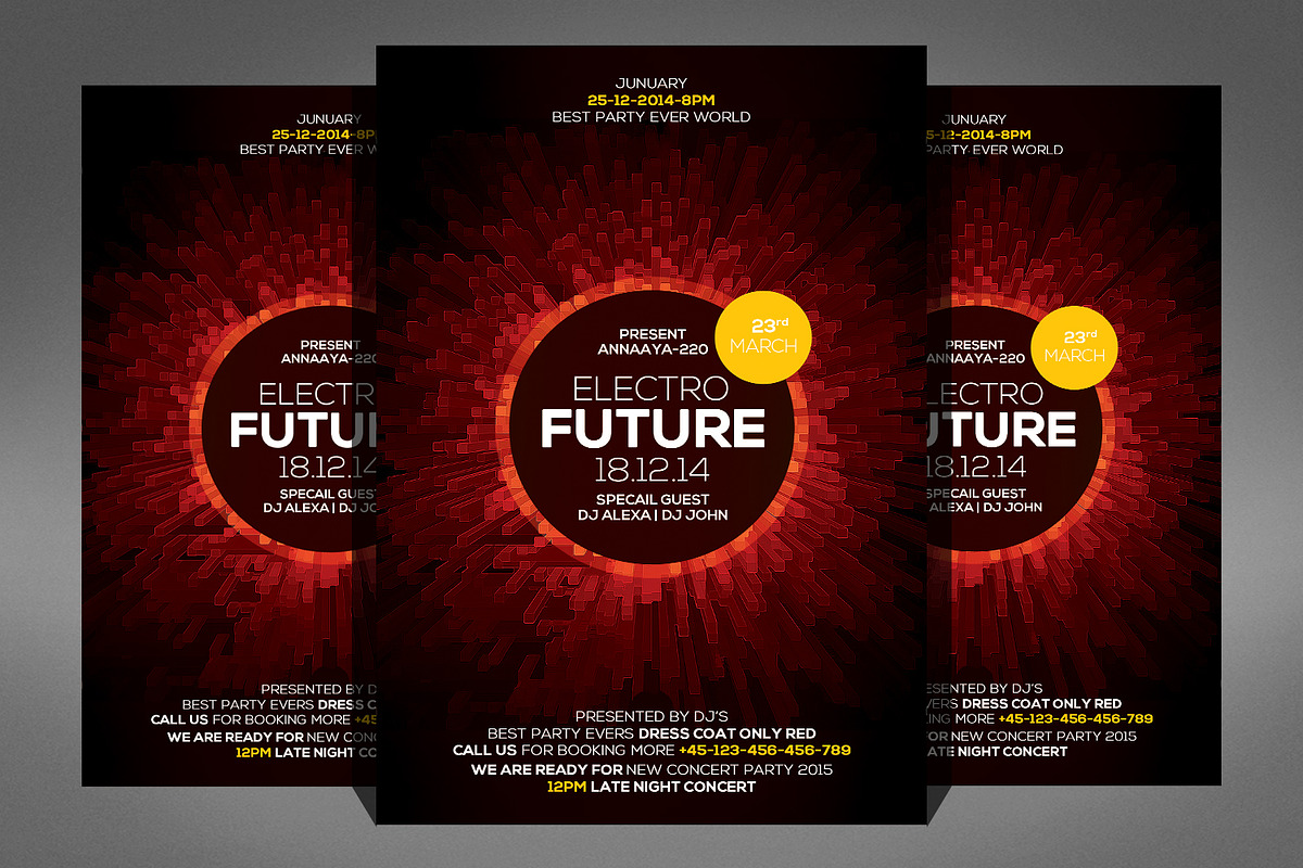 100 Party Flyer Bundle, a Flyer Template by Graphic Templates (Photo 93 of 101)